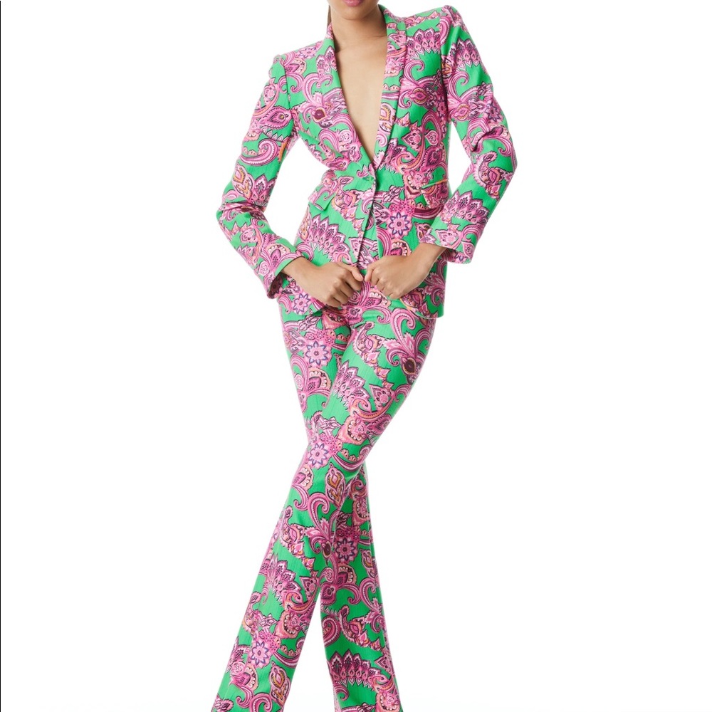 Alice and Olivia pink and green paisley blazer For blazer only !!!!!